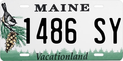 ME license plate 1486SY