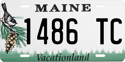 ME license plate 1486TC
