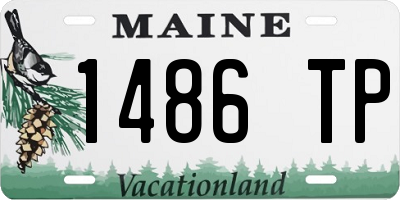 ME license plate 1486TP