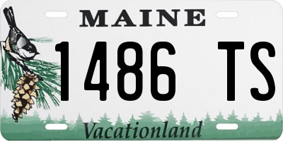 ME license plate 1486TS