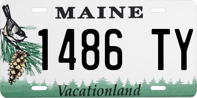 ME license plate 1486TY