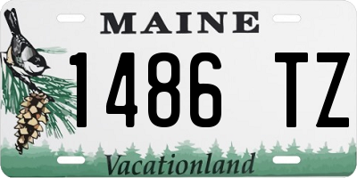 ME license plate 1486TZ