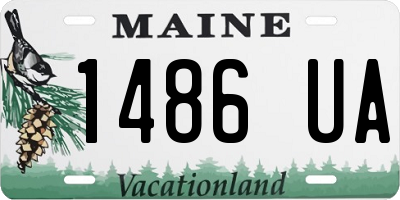 ME license plate 1486UA