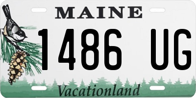 ME license plate 1486UG