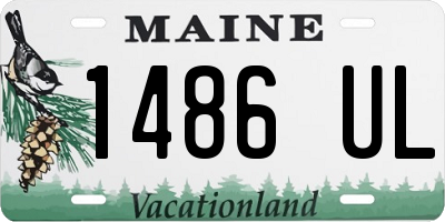 ME license plate 1486UL