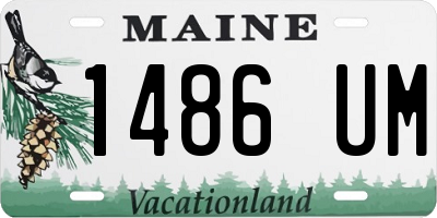 ME license plate 1486UM