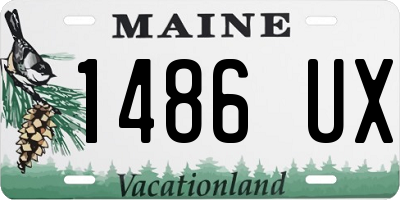 ME license plate 1486UX