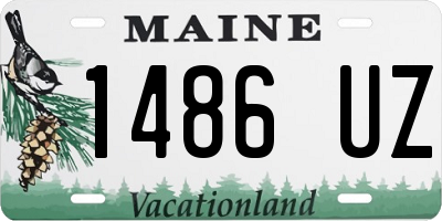 ME license plate 1486UZ