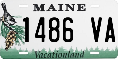 ME license plate 1486VA