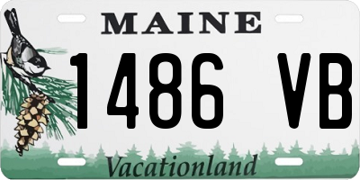 ME license plate 1486VB