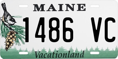 ME license plate 1486VC