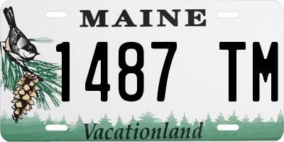 ME license plate 1487TM