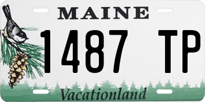 ME license plate 1487TP