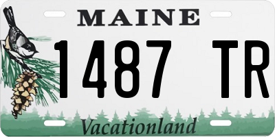 ME license plate 1487TR