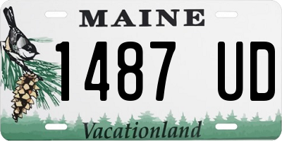 ME license plate 1487UD