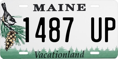 ME license plate 1487UP