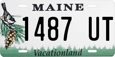 ME license plate 1487UT