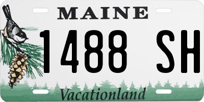 ME license plate 1488SH