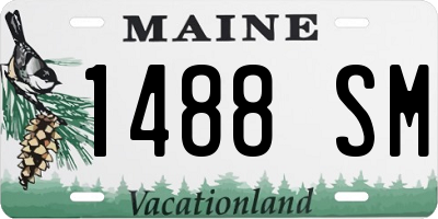 ME license plate 1488SM