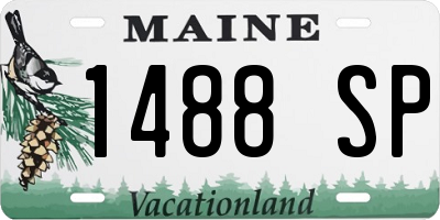 ME license plate 1488SP