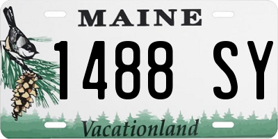 ME license plate 1488SY