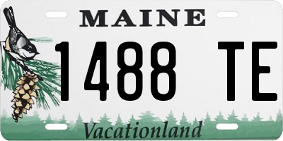ME license plate 1488TE