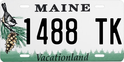 ME license plate 1488TK