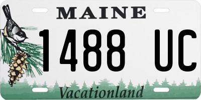 ME license plate 1488UC