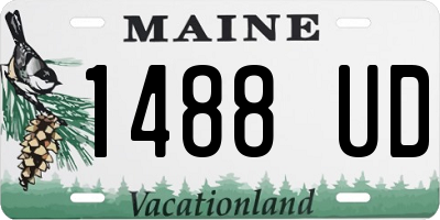 ME license plate 1488UD