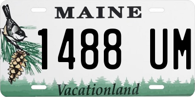 ME license plate 1488UM