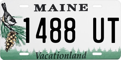 ME license plate 1488UT