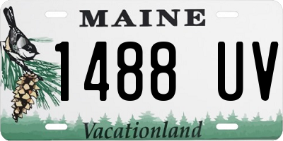 ME license plate 1488UV