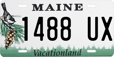 ME license plate 1488UX