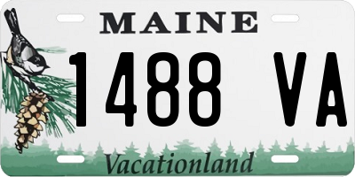 ME license plate 1488VA