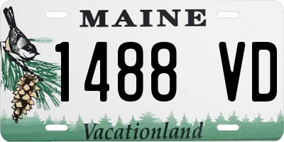 ME license plate 1488VD