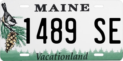 ME license plate 1489SE