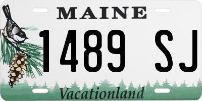 ME license plate 1489SJ