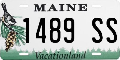 ME license plate 1489SS