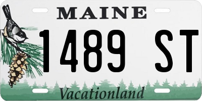ME license plate 1489ST