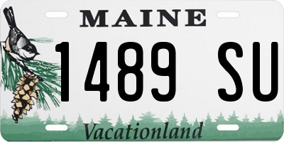 ME license plate 1489SU