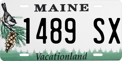 ME license plate 1489SX