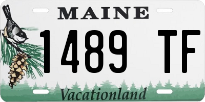 ME license plate 1489TF