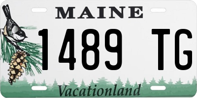 ME license plate 1489TG