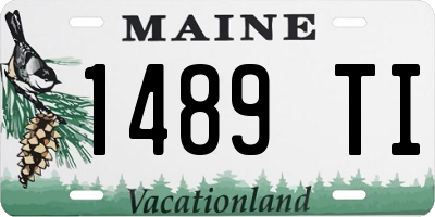 ME license plate 1489TI