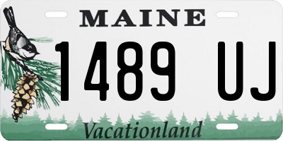 ME license plate 1489UJ