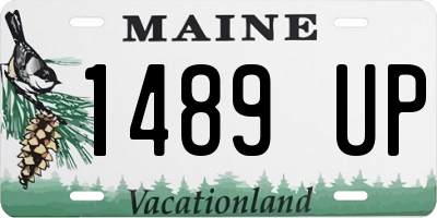 ME license plate 1489UP