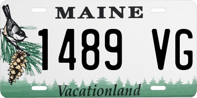 ME license plate 1489VG