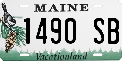 ME license plate 1490SB