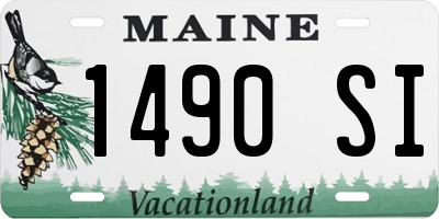 ME license plate 1490SI