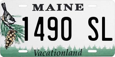 ME license plate 1490SL